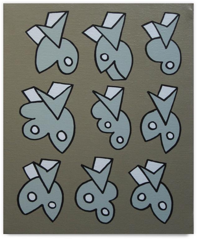 Catalogue raisonné, Jean-Paul Thaéron, Peinture "Signes" IX - 2008