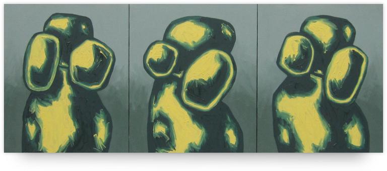 Catalogue raisonné, Jean-Paul Thaéron, Peinture triptyque IX - 2003