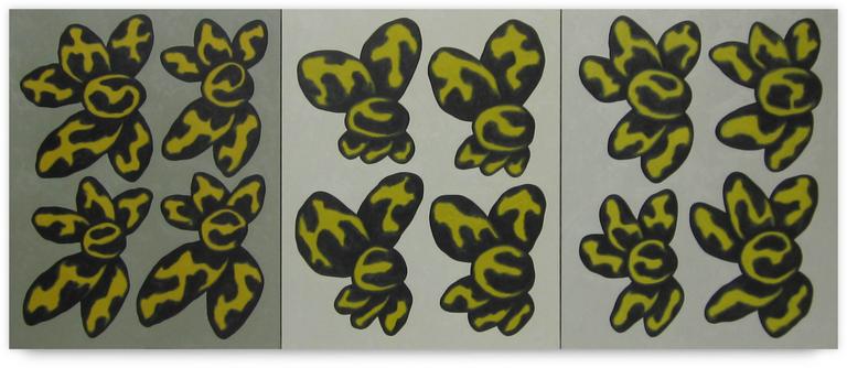 Catalogue raisonné, Jean-Paul Thaéron, Peinture triptyque IV - 2007