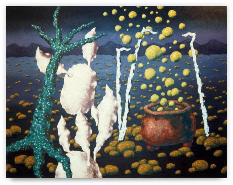 Catalogue raisonné, Jean-Paul Thaéron, Peinture série "Mythologie" - 2000