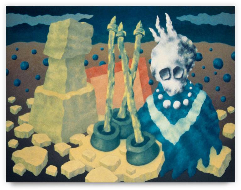 Catalogue raisonné, Jean-Paul Thaéron, Peinture série "Mythologie" - 2000