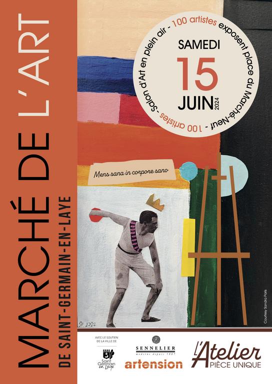 Affiche du Marché de l'Art de Saint-Germain-en-Laye 