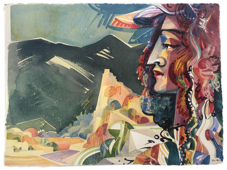 Catalogue raisonné, Adolphe Deville, Crépuscule provençal, 1995