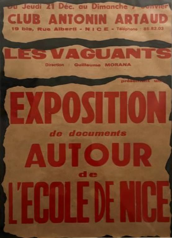 Autour de l'Ecole de Nice, club Antonin Artaud, Les Vaguants