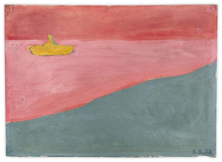 Catalogue raisonné, Vladimir Yankilevsky, Landscape. Gudauta – Georgia-16, 1958