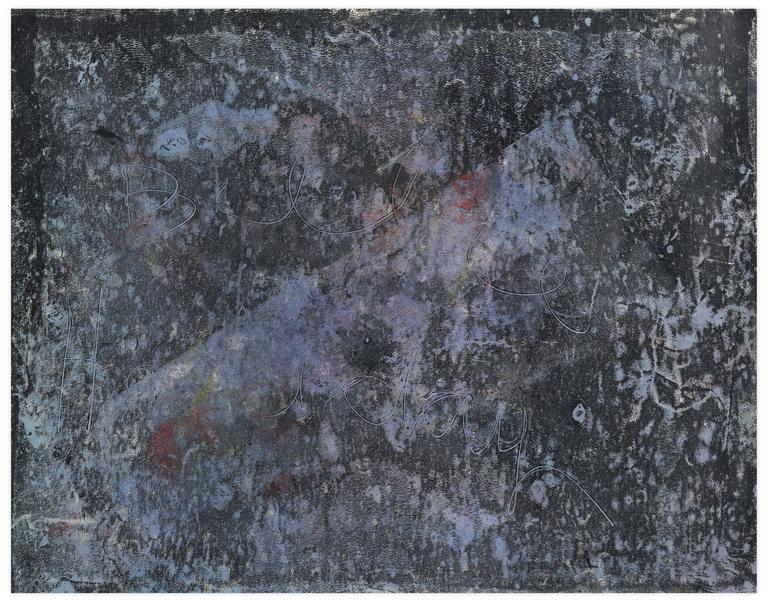 Catalogue raisonné, Norris Embry, Sans titre (Composition abstraite bleu, Billie Hollday), vers 1955-60
