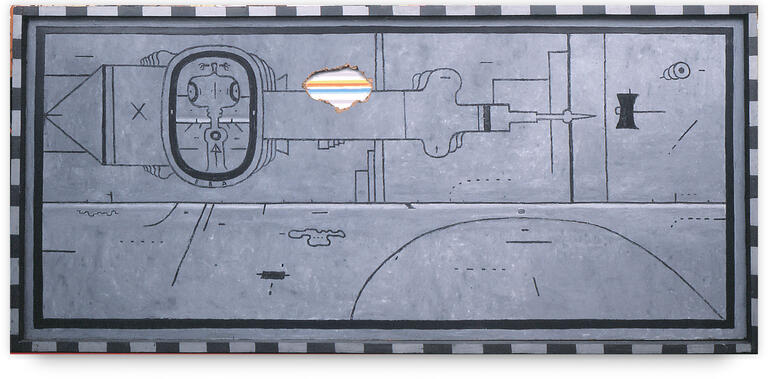 Catalogue raisonné, Vladimir Yankilevsky, Landscape with Eve.Expulsion from the Paradise, 1974