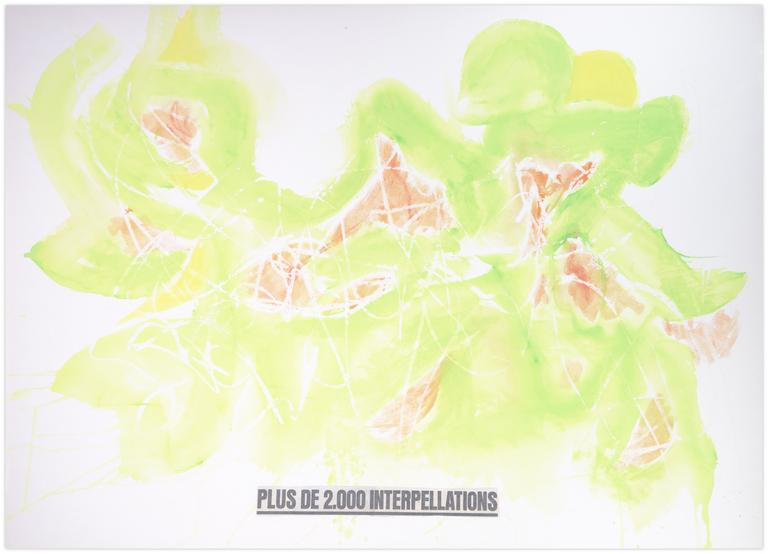 Catalogue raisonné, Jean-Jacques Lebel, Sans titre (Plus de 2000 interpellations) -