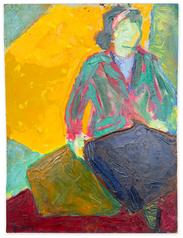 Vladimir Yankilevsky, Sitting Woman. Model-2, 1958