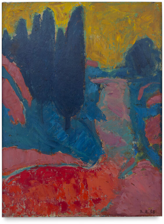 Catalogue raisonné, Vladimir Yankilevsky, Landscape. Gudauta – Georgia-23, 1958