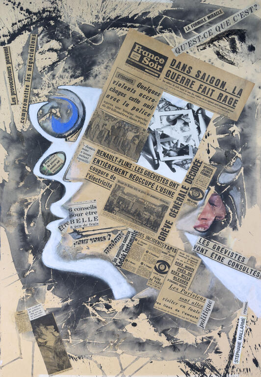 Catalogue raisonné, Jean-Jacques Lebel, Sans titre (Dans Saigon, la guerre fait rage)