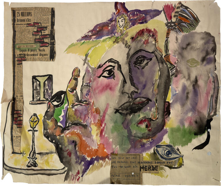 Catalogue raisonné, Jean-Jacques Lebel, Sans titre (Les yeux ont crié) -