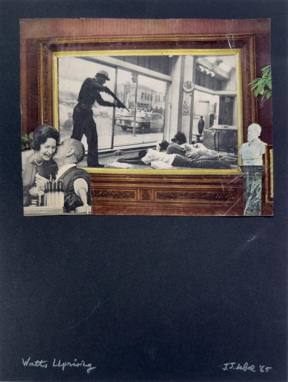 Catalogue raisonné, Jean-Jacques Lebel, Watts, uprising - 1965
