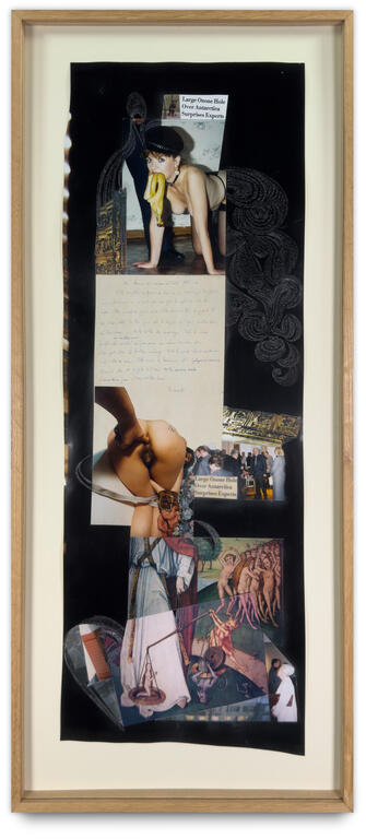 Catalogue raisonné, Jean-Jacques Lebel, Collage avec poème de Georges Bataille de 1958, 2003