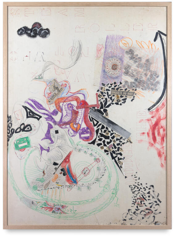 Catalogue raisonné, Jean-Jacques Lebel, Sans titre Collage avec Daniel Pommereulle 1963