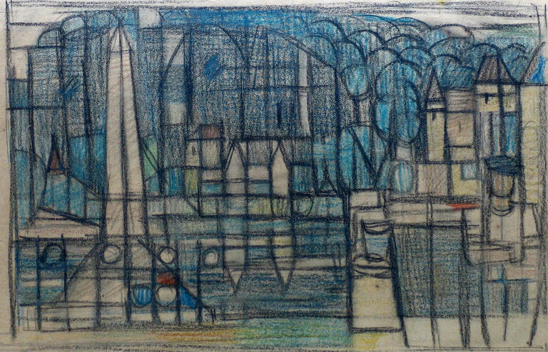 Catalogue raisonné, Hans Seiler, Le monument aux morts de la Roque, circa 1952