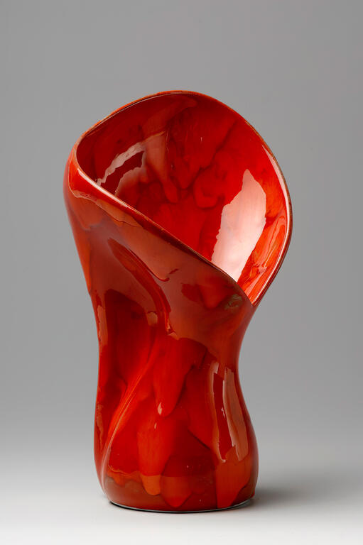 Catalogue raisonné, Vase rouge jaspé, Pol Chambost
