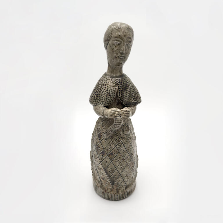 Catalogue raisonné, Oeuvre de Jacqueline Lerat, Femme tricotant, 1952