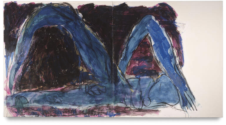 Catalogue raisonné, Patrick Baillet, Nu bleu - 1988