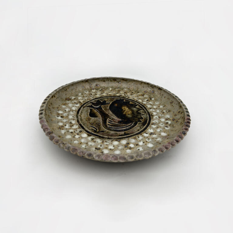 Catalogue raisonné, Jean et Jacqueline Lerat, Plat avec coq, 1948