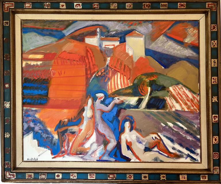 Catalogue raisonné, Adolphe Deville, Fête au village*, 1987