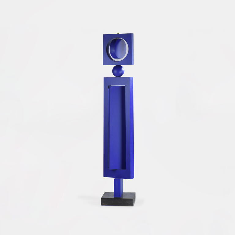 Catalogue raisonné, Joel Froment, Structure bleue mobile 1 — 2005