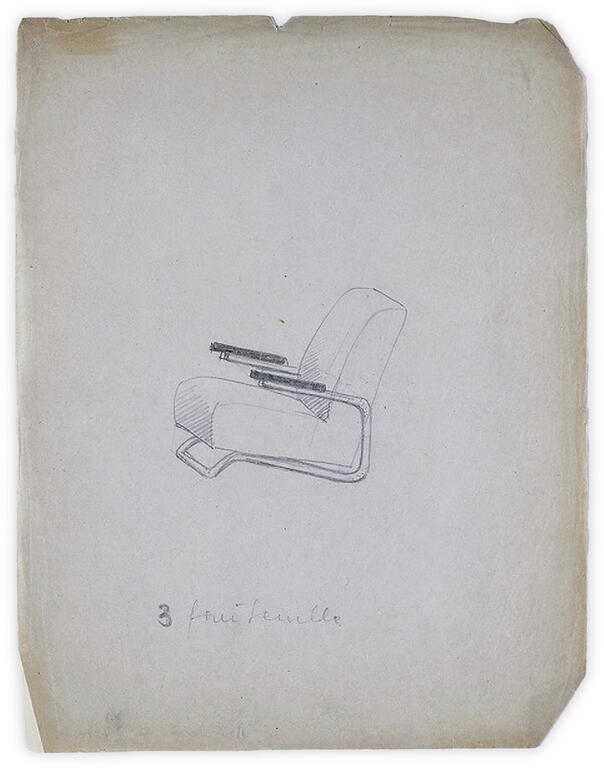Catalogue raisonné, Beothy, Etude de fauteuil