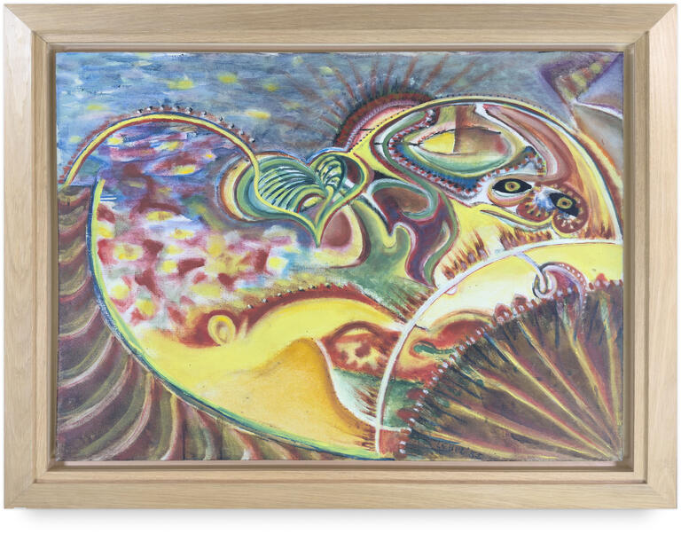 Catalogue raisonné, Jean-Jacques Lebel, Coeuroeil (la nuit du Tournesol) - 1955