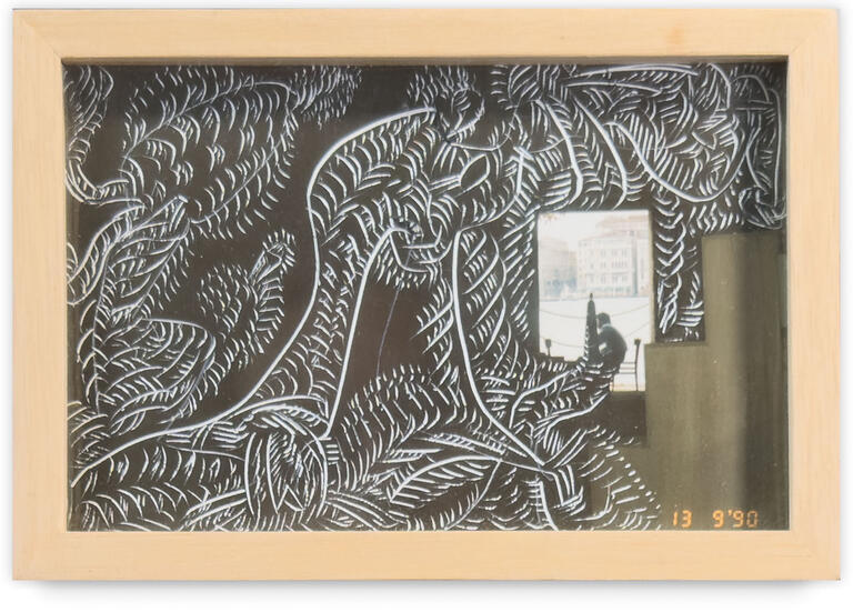 Catalogue raisonné, Jean-Jacques Lebel, Alla Veneziziziana, vista dalla giudecca - 1990