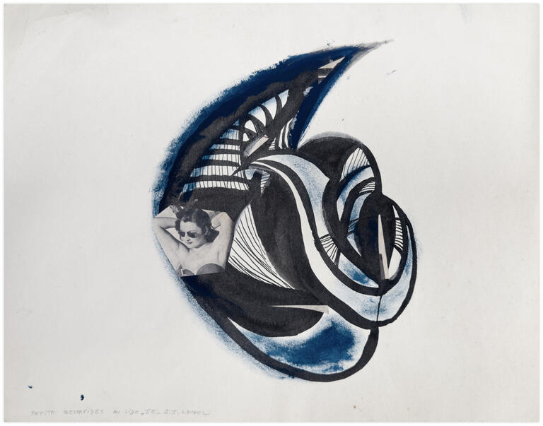 Catalogue raisonné, Jean-Jacques Lebel, Pepita Benavides au Lido - 1955