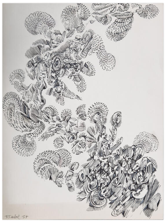 Catalogue raisonné, Jean-Jacques Lebel, Bloodbath In Polka dots - 1957