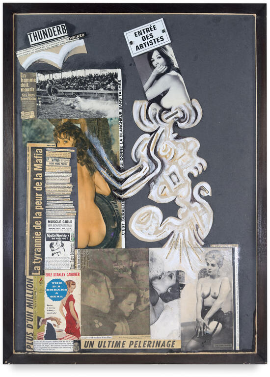 Catalogue raisonné, Jean-Jacques Lebel, Hommage à Christine Keeler qui fit tomber le gouvernement McMillan - 1964
