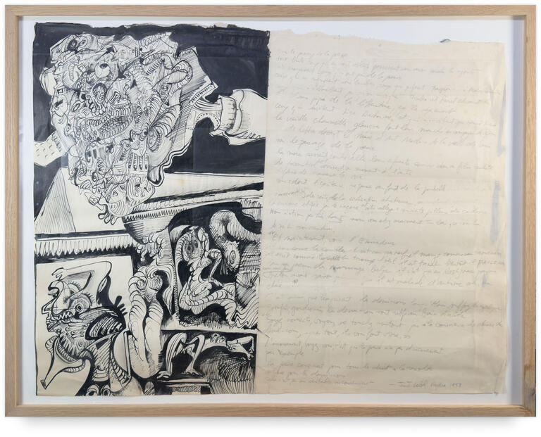 Catalogue raisonné, Jean-Jacques Lebel, Poème avant le protocole psilocybine - 1958