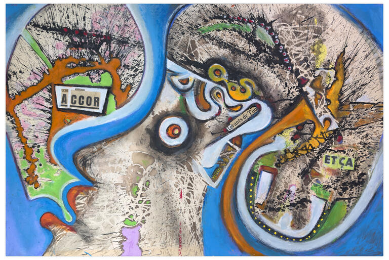 Catalogue raisonné, Jean-Jacques Lebel, Portrait de Sonny Rollins - 1966