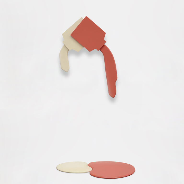 Catalogue raisonné, Claude Gilli, Coulée deux pots (blanche, rose) — 1967-2007