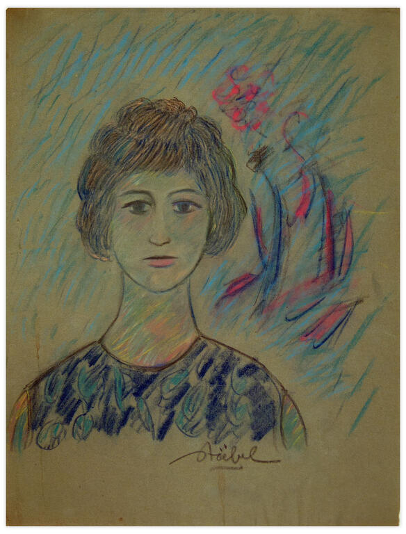 Catalogue raisonné, Edgar Stoëbel, jeune femme — 