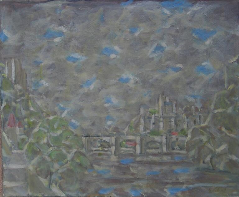 Catalogue raisonné, Hans Seiler, Le pont de Castelnaud, circa 1975
