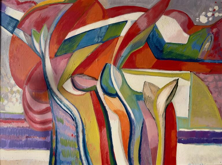 Catalogue raisonné, Adolphe Deville, Paysage fleuri, vers 1975*