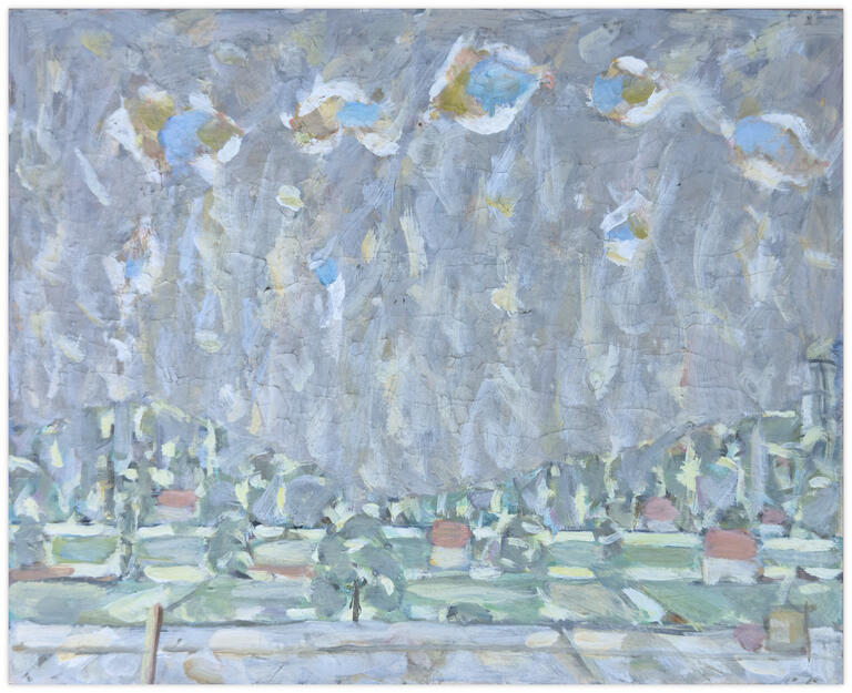 Catalogue raisonné, Hans Seiler, Vue de la terrasse, circa 1980