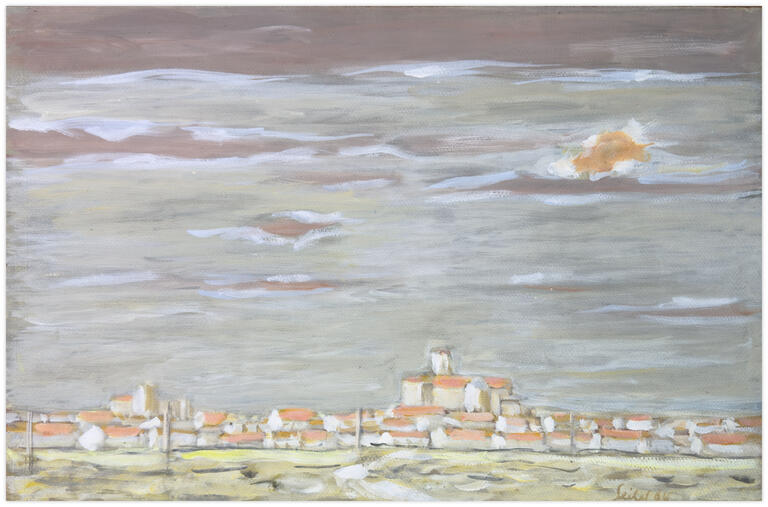 Catalogue raisonné, Hans Seiler, Ville d'Espagne (orange), 1985