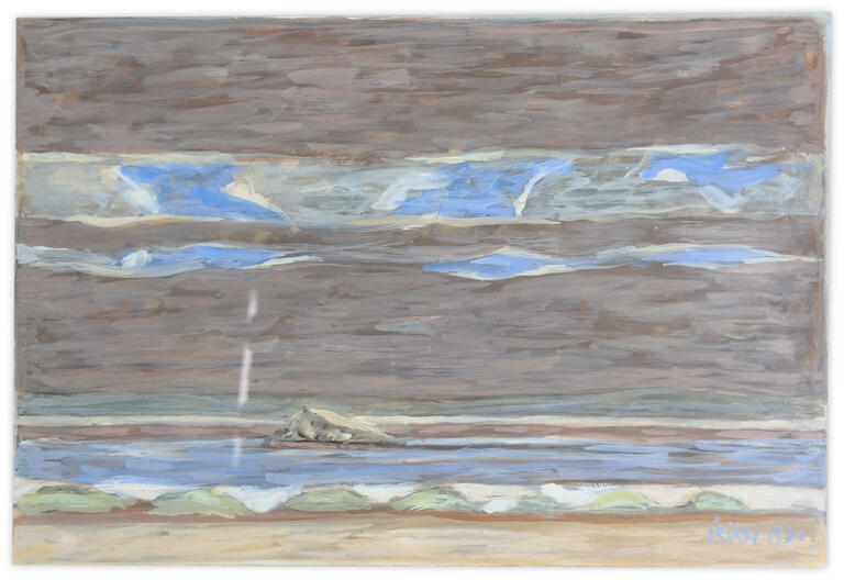 Catalogue raisonné, Hans Seiler, Plage déserte, 1980