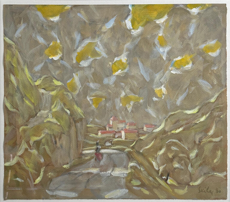 Catalogue raisonné, Hans Seiler, Village de Navarre, 1980