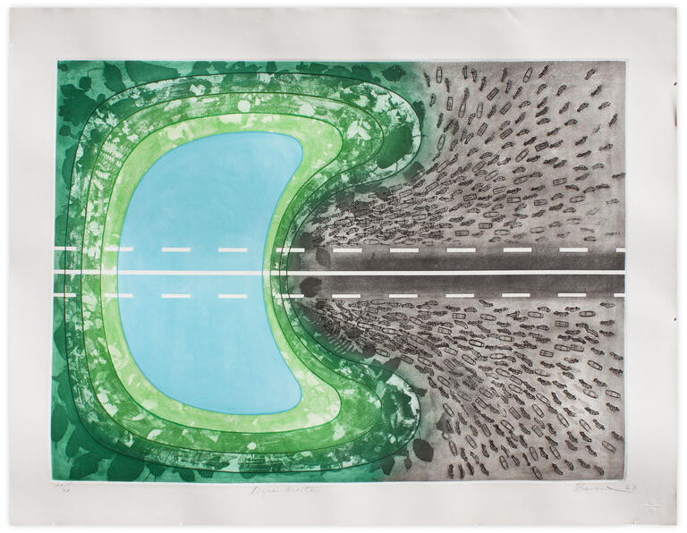 Catalogue raisonné, Henri Baviera, LIGNE DROITE — 1968