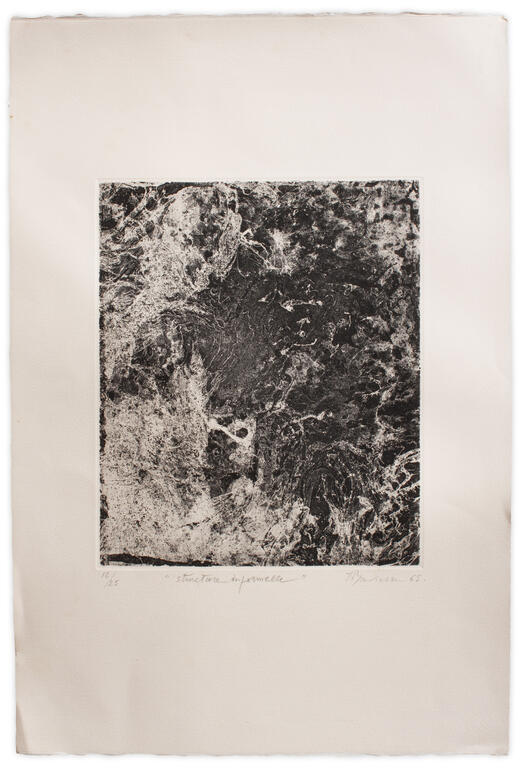 Catalogue raisonné, Henri Baviera, STRUCTURE INFORMELLE — 1965