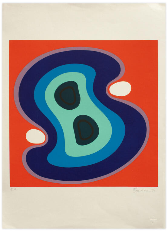 Catalogue raisonné, Henri Baviera, EVOLUTION BLEUE ET BLANCHE — 1971