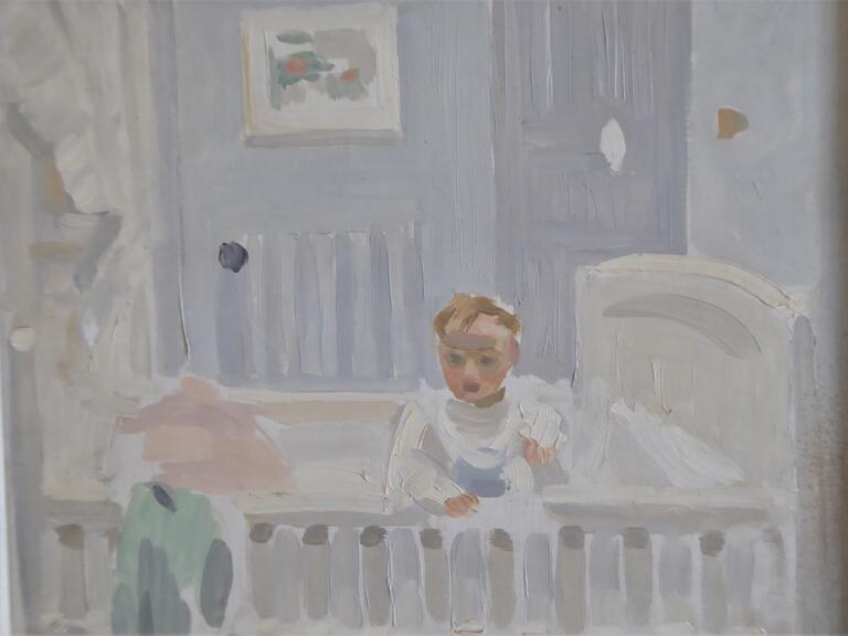 Catalogue raisonné, Hans Seiler, Bébé dans le lit blanc, 1935