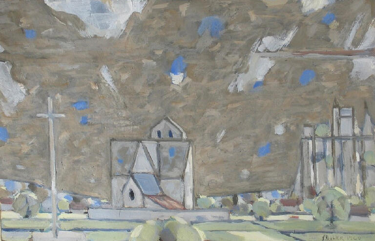 Catalogue raisonné, Hans Seiler, L'église de Vézac, 1964