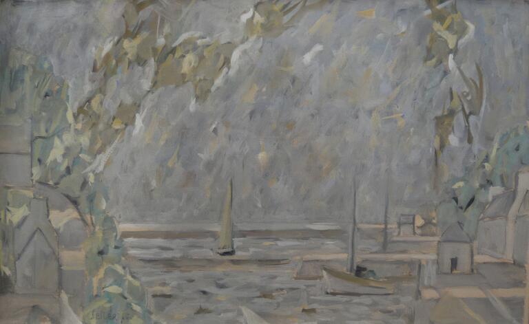 Catalogue raisonné, Hans Seiler, L'entrée du port, circa 1965