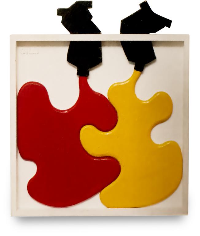 Catalogue raisonné, Claude Gilli, Coulée jaune et orange — 1966