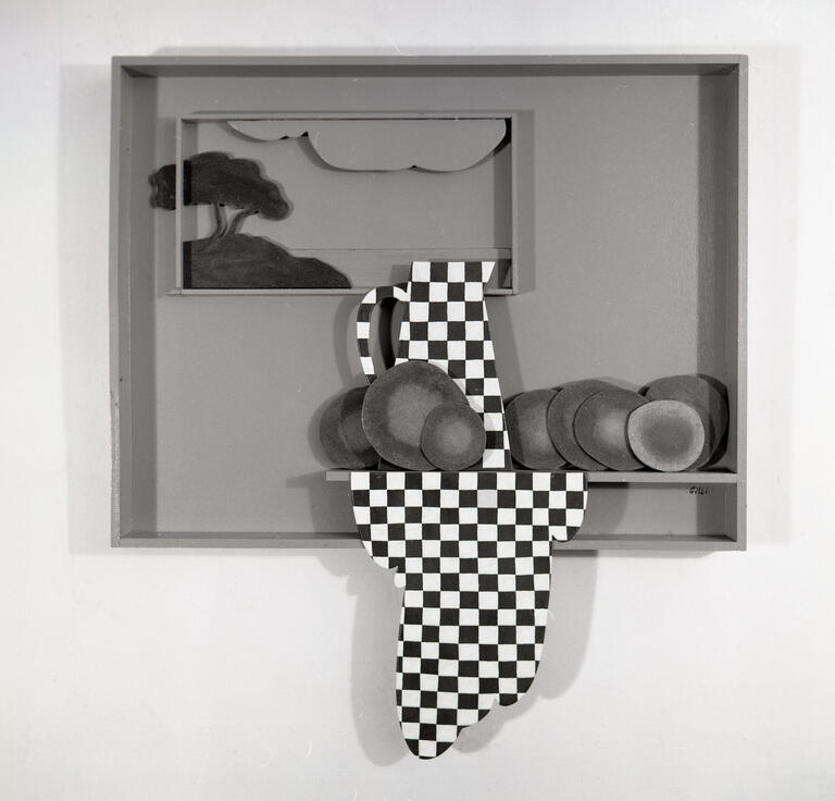 Catalogue raisonné, Claude Gilli, Cafetière à carreaux — 1965